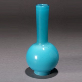 绿松石蓝花瓶